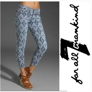 7 For All Mankind Ikat Jeans Size 25